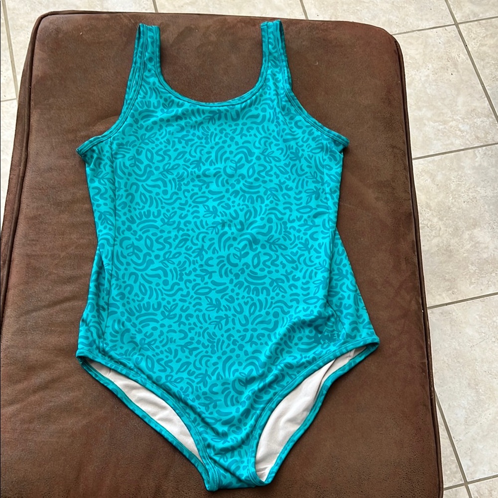REI Co-Op Kids Teal One Piece Swimsuit Size XL (18) New Without Tag
